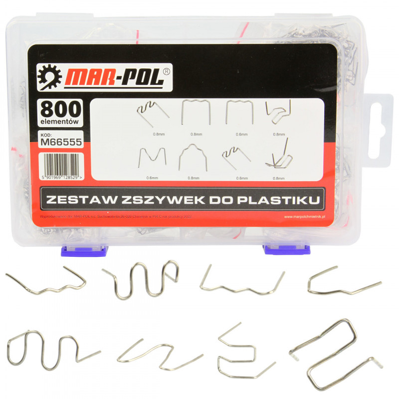 ZESTAW ZSZYWEK DO PLASTIKU 800SZ.