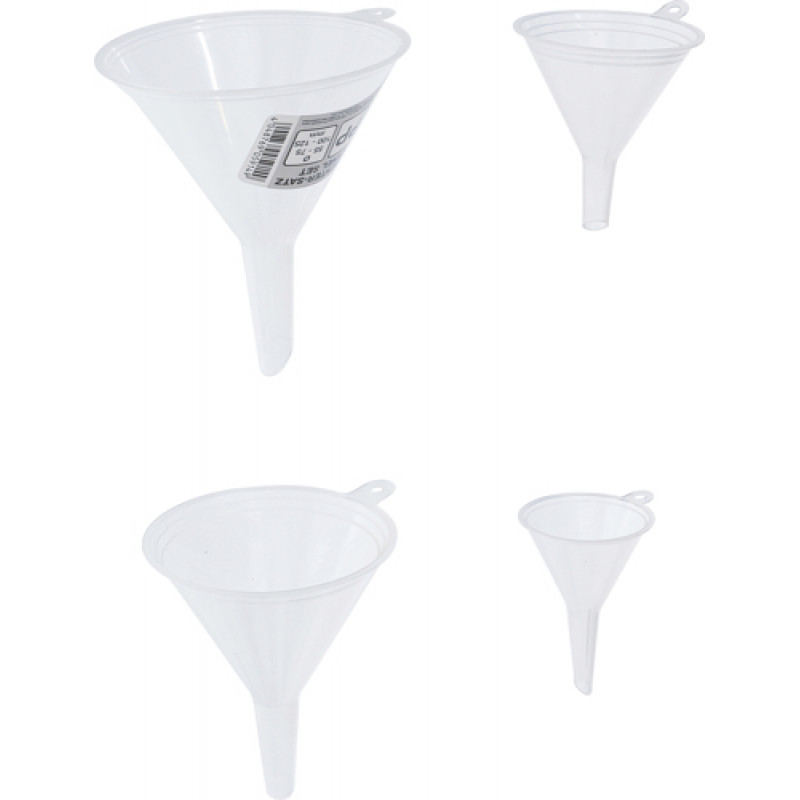 Funnel Set | food safe | Ø 55 - 125 mm | 4 pcs.