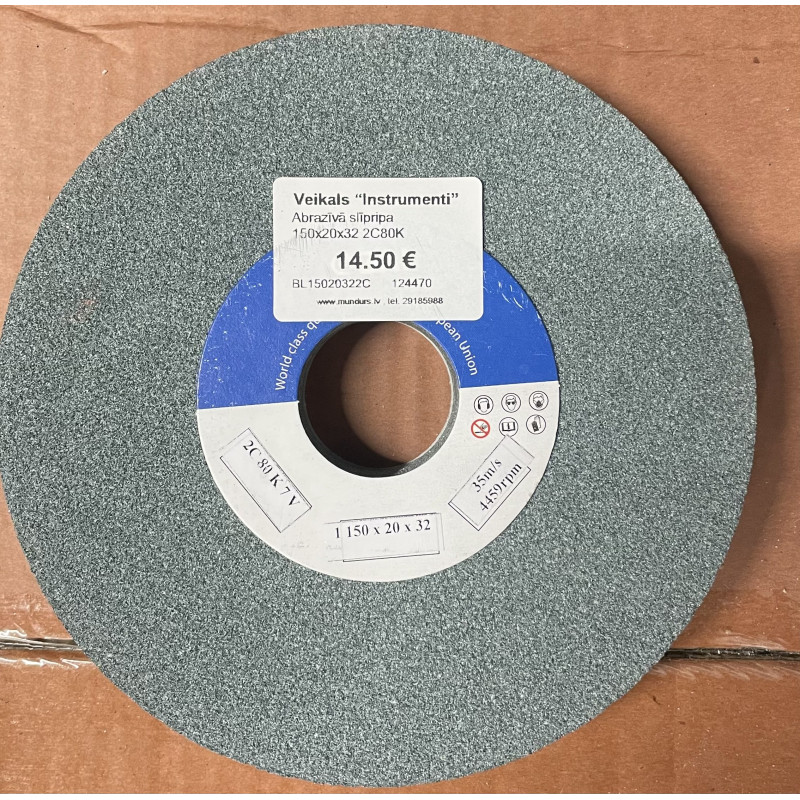 Abrasive grinding wheel 150x20x32 2C80K