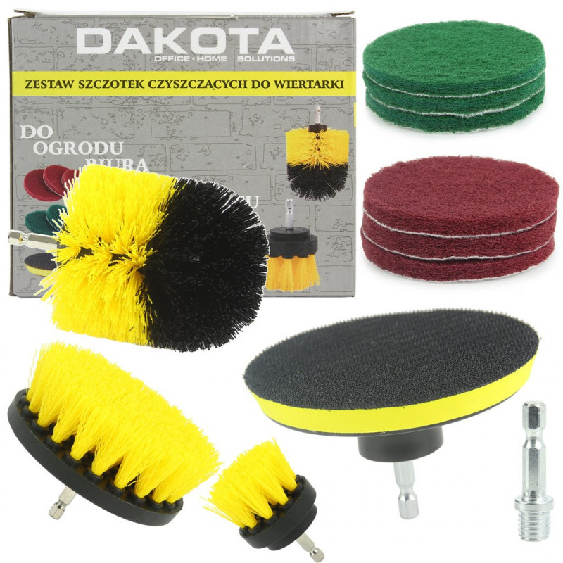 SET OF CLEANING BRUSHES FOR DRILL