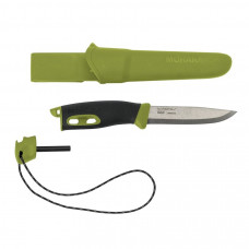 Нож спортивный уличный Companion spark (S), 104мм, зеленый, с розжигом