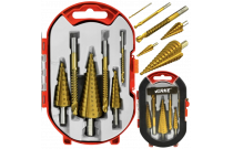 Step drill bits