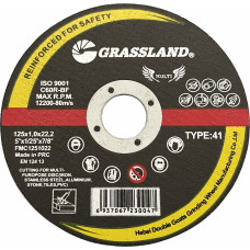 Grassland Cut-off wheel 125x1.0x22.2. Multi purpose 41 type