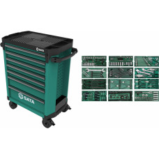 Sata Roller cabinet with tool set trays, 246pcs.