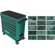 Sata Roller cabinet 11 drawers PRO with tool set trays, 300pcs