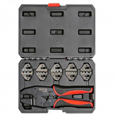 Quick interchangeable ratchet crimper set