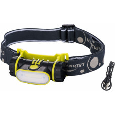 COB rechargeable head lamp with sensor