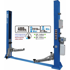 Puli Two post hydraulic lift with electromagnetic release, 4.0t / 4.0t, 220V