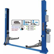 Puli Двухстоечный гидравлический подъемник с электромагнитным расцеплением, 4,0 т/4,0 т, 220 В.