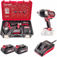 Worcraft Li-ion Brushless Cordless Impact Wrench 3/4'' 1800nm 20V set in XCUBE box