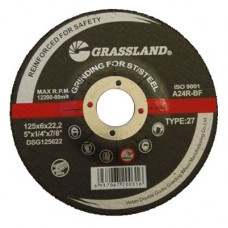 Grassland Grinding wheel 125x6.0x22.2  27. Stainless steel