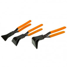 Angled tin pliers set 3pcs 180°, 90°, 45° 55x275mm