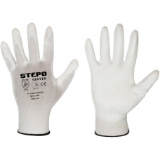 Перчатки рабочие с покрытием ПУ-ЭКО Белый / 10 (XL) Белый