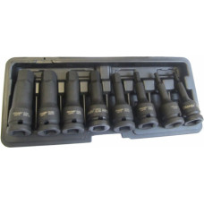 Changlu  1/2" Dr. Deep bit socket impact set (HEX) 8pcs.