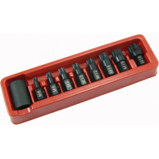 Ellient Tools 1/2" Dr. Bit socket impact set (SPLINE) 9pcs.