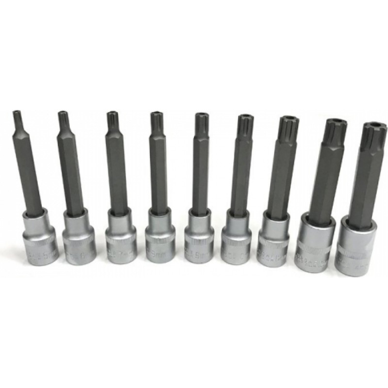 Ellient Tools 1/2"+3/8" Dr. Bit ligzdu komplekts (RIBE) 9gab