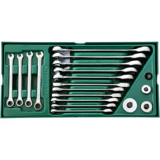 Sata Tray. Ratcheting combination wrench set 19pcs