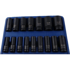 1/2" Dr. Deep bit socket impact set 17pcs