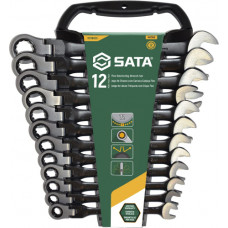 Sata Flex head gear wrenches set 12pcs (8-19mm)