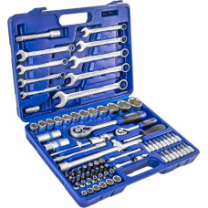 Kingroy 1/4" + 1/2" Dr. Socket wrench set 82pcs.