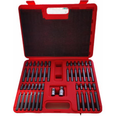 Screwdriver bit set 54pcs TORX, TORX SEC, HEX, SPLINE