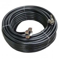 Rubber air hose with fittings / Ø6 x 11mm,  12m