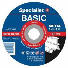 Griezējdisks metālam  230x2mm SPECIALIST  BASIC  250-42320
