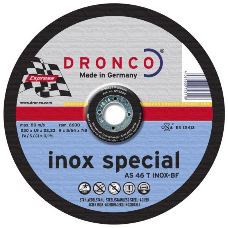 Griezējdisks DRONCO INOX 230*1.9