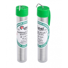 Soldering roll Sn99,3 Cu 0,7 D1,0mm 14g with flux